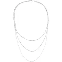 Elli Silberkette "Halskette 3-reihige Schlangen Kugel Basic Design 925 Silber" Gr. 45, silber, Halsketten, Damen, Silber 925 (Sterlingsilber), Silberkette