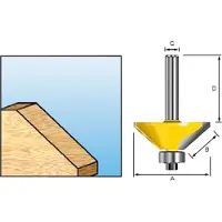 Makita Fräser Winkelkanten 6mm - D-09488