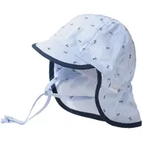 Sterntaler Schirmmütze "Schirmmütze mit Nackenschutz Anker", Kinder, Gr. 49, blau (himmel), Mützen Schirmmütze
