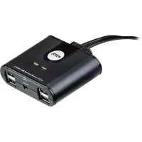 Aten US224 USB 2.0-Peripheriegeräte-Switch mit 2 Ports