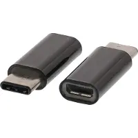 Nedis Valueline VLCP60910B, USB-C, USB Micro-B, Schwarz