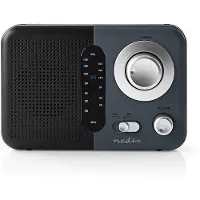 Nedis RDFM1300GY FM-Radio tragbar FM 2,4 W Kopfhörerausgang IP20 Grau Schwarz