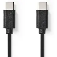 Nedis CCGB60700BK10 USB-Kabel USB 2.0 USB-C Stecker beidseitig 60 W 1 m Schwarz