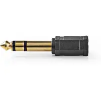 Nedis CAGP23930BKG Stereo-Audio-Adapter 6,35 mm auf 3,5 mm Buchse ABS Schwarz