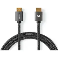 Nedis Cvtb34000gy20 High Speed Hdmi-kabel über Ethernet Hdmi-hdmi 4k Arc 18 Gbit/s Baumwolle 2 M 60hz