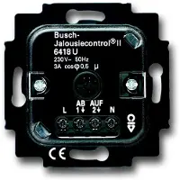 Busch-Jaeger BUSCH JAEGER 6418 U - Auslöser Rollo/Jalousie - Unterputzmontiert - 2 Kanäle - IP20 - Schwarz - CE