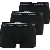 Calvin Klein Trunk "Trunk 3 PACK", Herren, Gr. XL, 3 Stk., schwarz, Obermaterial: 95% Baumwolle, 5% Elasthan, UNDERWEAR, Unterhosen Trunk, mit Logo-Stretchbund, Topseller