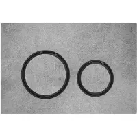 Geberit Sigma50 Betätigungsplatte, für 2-Mengen-Spülung, Metallfarbe schwarzchrom, rund, 115.651.JV.1, Farbe: schwarzchrom / Betonoptik