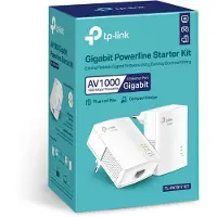 TP-LINK AV1000 Gigabit Powerline Adapter KIT, 1000 Mbit/s, IEEE 802.3, IEEE 802.3ab, IEEE 802.3u, Typ F, Gigabit Ethernet, 10,100,1000 Mbit/s, HomePlug AV2