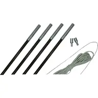 Eurotrail Stangenset Fiber 11 mm 550-600 cm Fiberglas schwarz