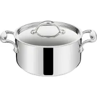 Lagostina 8900533653, Edelstahl, Edelstahl, Edelstahl, Keramik, Gas, Halogen, Induktion, Versiegelte Platte, Edelstahl, Edelstahl