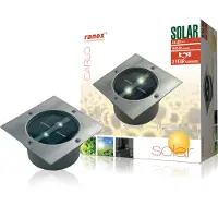 Ranex Solar-LED-Bodeneinbaustrahler Lugo, IP44, 10,5 x 10,5 cm