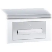 Wagner EWAR Papierhandtuchspender, WP 165, Papierhandtuchspender aus Ganzmetallgehäuse zur Untertischmontage, Hochglanzpoliert, Fassungsvermögen: 250 Papierhandtücher