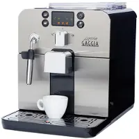 Gaggia Brera Kaffeevollautomat, Espressomaschine, LED-Infodisplay, 1400 Watt, 15 Bar, 1,2 l F?llmenge, 250 g Bohnenbeh?lter, Tassenw?rmer, Integriertes Mahlwerk, Milchaufsch?umer, Wasserfilter