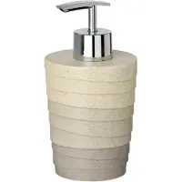 Wenko Seifenspender 0Cuzco,2 L 15 cm Polyresin beige/grau