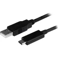StarTech.com .com 1m USB-A zu USB-C-Ladekabel, Laden und Synchronisieren, 3A, USB 2.0, USB-IF- - USB-Ladekabel, 1 m, USB A, USB C, USB 2.0, Stecker/Stecker, Schwarz