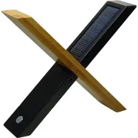 Powerplus Sphynx, Schwarz, Holz, Holz, LED, Solar