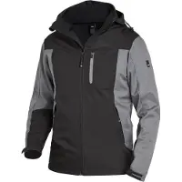 FHB Jannik Softshell-Jacke - Grau-Schwarz 102 2XL
