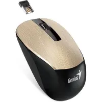 Genius NX 7015, Beidhändig, BlueEye, RF Wireless, 1600 DPI, Schwarz, Kupfer