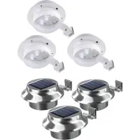 Easymaxx Solar-Leuchte Dachrinne 3er-Set Tageslichtsensor kabellos Dachrinnenleuchte Solar, Hausbeleuchtung - Außen - Beleuchtung - Wegleuchte 12 cm h