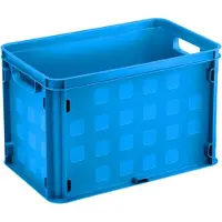 Sunware quadratische Aufbewahrungskiste – Blau – 26 Liter