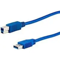 E+p CC 302/2, 2,5 m, USB A, USB B, USB 3.2 Gen 1 (3.1 Gen 1), Männlich/Männlich, Blau