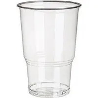 Papstar PLA-Becher, Kaltgetränkebecher, "pure" 0,25 l glasklar mit Schaumrand, 70 von FROG.coffee