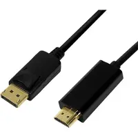 Logilink CV0126, 1 m, DisplayPort, HDMI Typ A (Standard), Stecker, Stecker, Gerade