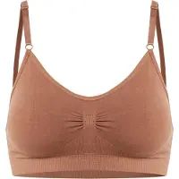 Magic bodyfashion Bügelloser BH "Comfort Bra Bamboo", Damen, Gr. XL, N-Gr, braun (mocha), Obermaterial: 78% Viskose, 17% Polyamid, 5% Elasthan, BHs Bügelloser BH