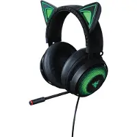 Razer Kraken Kitty Edition, Kabelgebunden, Gaming, 20 - 20000 Hz, 408 g, Kopfhörer, Schwarz, Grün
