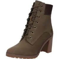 Timberland Allington 6" Damen-Knöchelstiefelette mit Blockabsatz aus Leder in Olive (39.5; Grün)