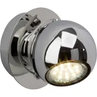 Brilliant LED Wandleuchte Wandspot Magnito Chrom 3W GU10 250lm warmweiß 3000K schwenkbar