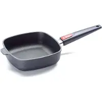 Woll Nowo Titanium Viereckpfanne, 20x20 cm, 6.5 cm hoch, mit abnehmbarem Stiel -