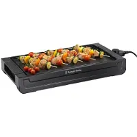 Russell Hobbs Teppanyaki Tischgrill 45x25cm Antihaft 2400W Fettauffang Temp.