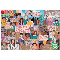 Eeboo Puzzle Protest für den Klimaschutz 100 Teile