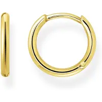 Thomas Sabo Single-Creole "Classic gold, Classic silber", gold (gelbgoldfarben), Ohrringe, Damen, Silber 925 (recycelt), Single-Creole