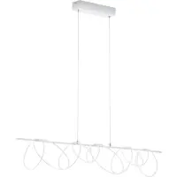 Reality 90cm breite LED Pendelleuchte Stab mit Dekoringen für über langen EsstischLampe