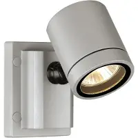 SLV Schlichte New Myra Wall Wandleuchte in silbergrau, IP55