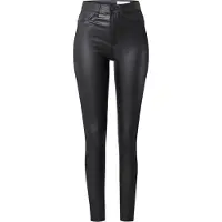 Noisy May Callie High Waist Skinny Coated Hosen Schwarz L / 34 Damen Schwarz L