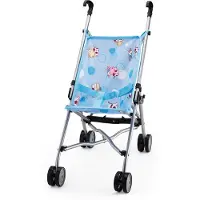 Bayer Puppenbuggy "Prinzessin", blau, Puppenwagen, KinderB:27cm H:57cm T:47cm, Puppenbuggy, B:27cm H:57cm T:47cm