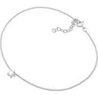 Elli Fußkette "Fußschmuck Stern Astro Fußkettchen 925 Silber" Gr. 22, silber, Fußketten, Damen, Silber 925 (Sterlingsilber), Fußkette