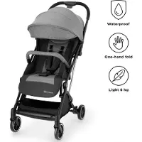 Kinderkraft Kinderwagen INDY-Buggy - 3kg-Geschwindigkeit für 1 Person, grau, von Geburt an bis 15 kg