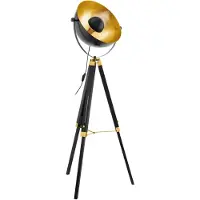 Eglo Stehlampe Covaleda m. Dreibeingestell schwarz/gold