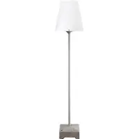 Konstsmide Terrassenleuchte Lucca, grau, Höhe 130 cm, Metall, IP44