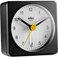 Braun BC02XBW, Quarzwecker, Rechteck, Schwarz, Weiß, Analog, Akku, AA