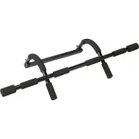 Tunturi Klimmzugstange für Türrahmen ohne Schrauben, Türreck für Klimmzüge, Sit-ups, Liegestützen,