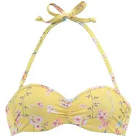 Sunseeker Bügel-Bandeau-Bikini-Top "Ditsy" mit Häkelkante