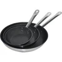 CombiSteel Bratpfanne aus Edelstahl und Tevlon Ø320