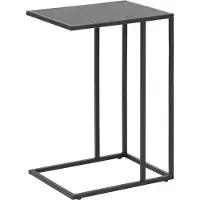 Actona Beistelltisch GROUP, schwarz (esche schwarz, matt schwarz, esche schwarz), B:43cm H:63cm T:35cm, Tische, Beistelltisch, mit schmalen Metallgestell im modernen Industrie-Look, Höhe 63 cm