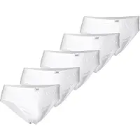 JBS Herren Slip, 5er Pack - Mini-Slip, Single Jersey, Cotton, einfarbig